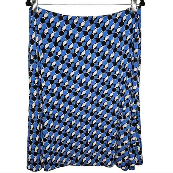 Passports Flowy Midi Circular Print Skirt with Flare Sides Size XL - Picture 7 of 7